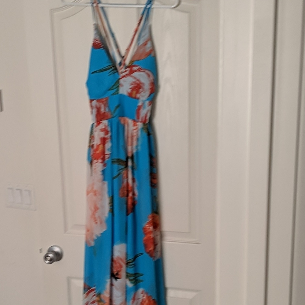 Torquoise maxi dress